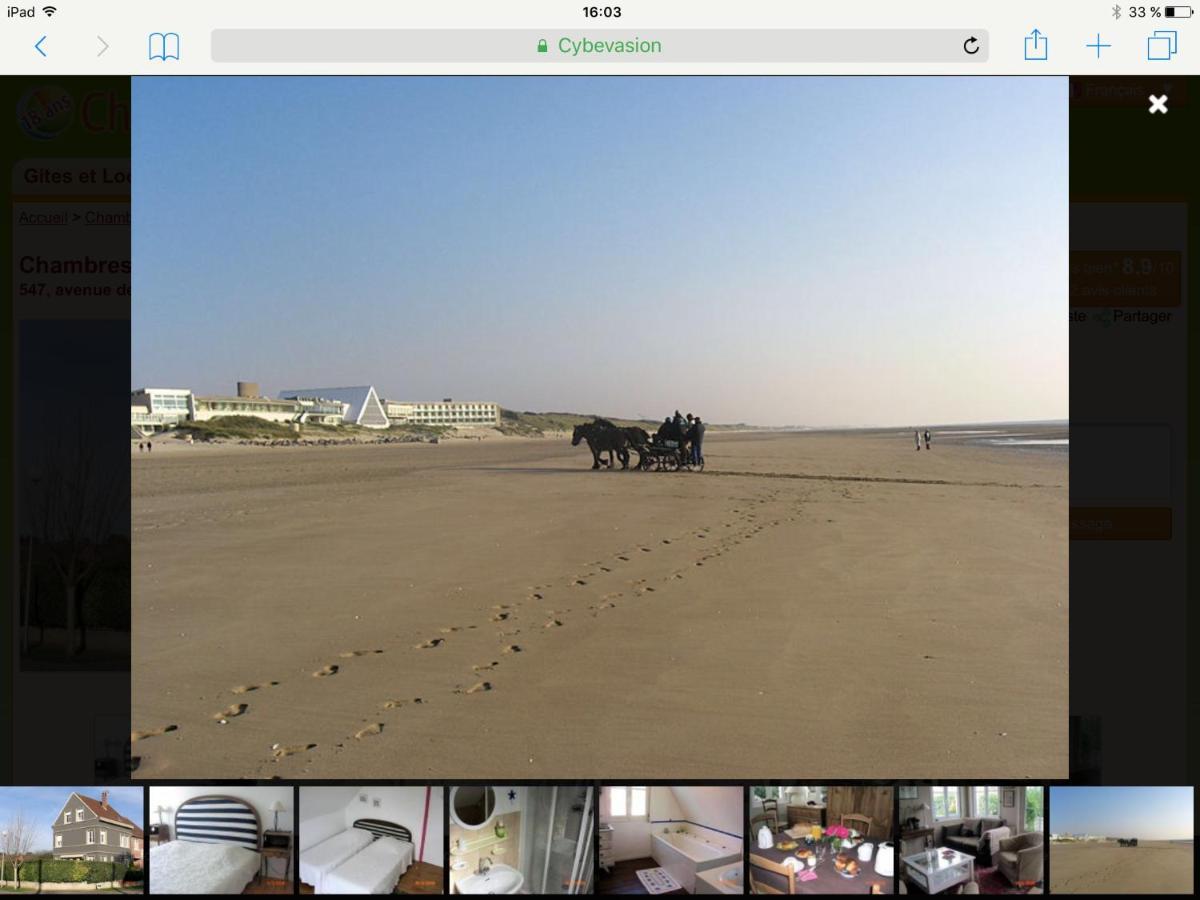 Bed and Breakfast Le Cadran Stella-Plage Exterior foto